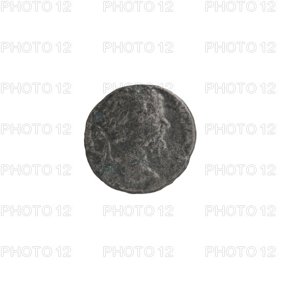 Denarius (unofficial), Septimius Severus (146–211; Roman emperor 193–211), issuer; Roman deities—Fortuna; iconography: cornucopias, wheels, rudders, globes. Obverse: Head of Septimius Severus in a laurel wreath facing right, inscription L SEPT SEV, VI, all around. Reverse: Fortuna sitting on a throne facing left, holding a rudder resting on a globe in her right hand and a cornucopia in her left; a wheel under the throne, inscription FOR, EDVC, all around. Date: 196–197. Production: Roman Empire (27 BC–476), Rome. Object type: coin. Measurements: diameter 16.5–17.0 mm, weight 3.25 g, axis 45°.