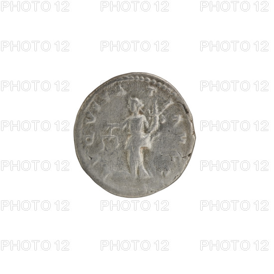 Denarius; obverse: head of Septimius Severus with laurel wreath facing right, pearl rim, legend LSEPTSEVAVGIMPXIPARTMAX; reverse: Aequitas standing frontally, head turned left, holding scales in right hand and cornucopia in left, pearl rim, legend AEQVITAS TIAVGG; Roman coin, 198–200 CE, Roman Empire (27 BC–476), Rome; diameter c. 18.0–18.5 mm, weight 2.85 g.