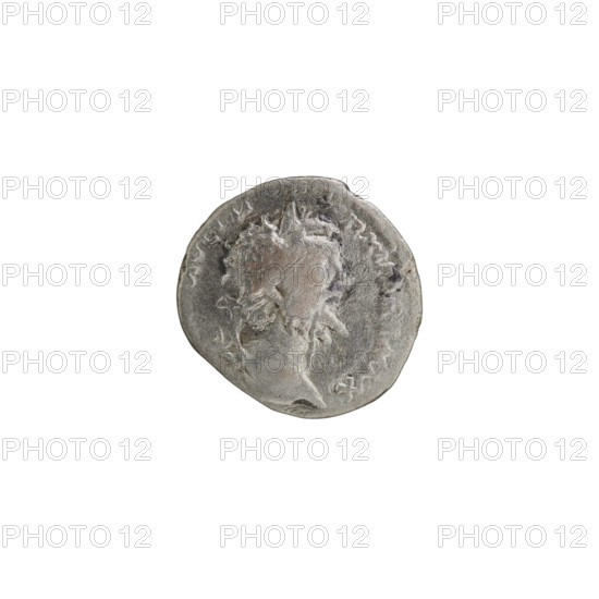 Denarius; personifications; Septimius Severus (Roman emperor, 146–211) — iconography: Aequitas. Obverse: AVGIMPXIPARTMAX — Head of Septimius Severus in a laurel wreath facing right, pearl rim. Reverse: AEQVITAS TIAVGG — Aequitas standing frontally, head turned left, holding scales in her right hand and a cornucopia in her left, pearl rim. Date: 198–200. Culture/place: Roman Empire (27 BC–476), Rome. Object type/material: coin. Dimensions: diameter 15.5–17.0 mm; weight 2.30 g.