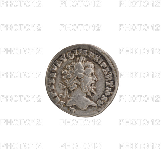 Denarius, Roman Empire, Septimius Severus (146–211). Obv.: L SEPTSEVAVGIMPXIPARTMAX — Head of Septimius Severus in a laurel wreath facing right, pearl rim. Rev.: MONETA AVGG — Coined personification MONETA seated facing left, holding scales in right hand and cornucopia in left, pearl rim. Date: 198–202. Roman Empire (27 BC–476), East. Coin: silver; diameter ~17.5–18.0 mm; weight 3.20 g.