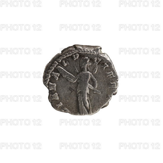 denarius, Julia Domna (ca. 160–217; Roman empress 193–211), Roman Empire; Obv.: IVLIA AVGVSTA Bust of Julia facing right, pearl rim. Rev.: DIANA LVCIFERA Diana standing left, holding a torch in both hands, pearl rim. 198–209. Rome. Coin (denarius). Diameter 15.5–18.0 mm, weight 3.00 g.