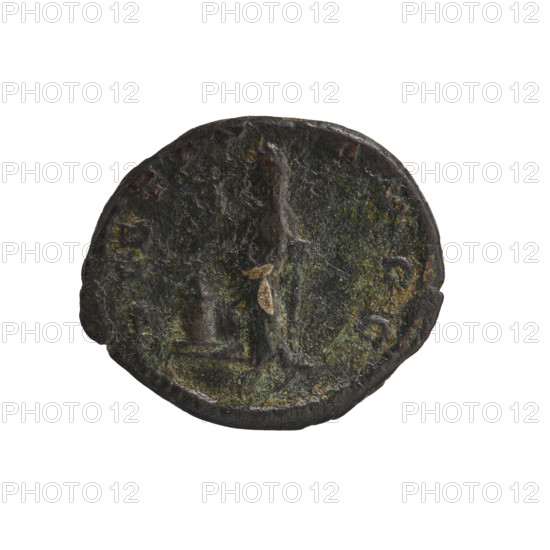 Denarius, Julia Domna (ca. 160–217; Roman empress 193–211). Obverse: IVLIA AVGVSTA — bust of Julia Domna facing right, pearl border. Reverse: PIETAS AVGG — veiled Pietas stands, head turned left, pours incense on a burning altar with her right hand and holds a ciborium in her left, pearl border. Date: 198–209. Place: Rome, Roman Empire (27 BC–476). Medium: coin. Dimensions: diam. 16.5–19.0 mm; weight 3.62 g.