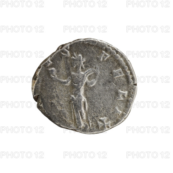 Denarius of Julia Domna (ca. 160–217), Roman Empress (193–211). Obverse: VLIA AVGVSTA — bust of Julia Domna facing right, pearl border. Reverse: VS FELIX — Venus standing left, holding an apple in her right outstretched hand, unwinding the folds of her robe with her left, pearl border. Date: 198–209. Roman Empire. Coin. Diameter: 15.5–17.5 mm. Weight: 2.70 g.