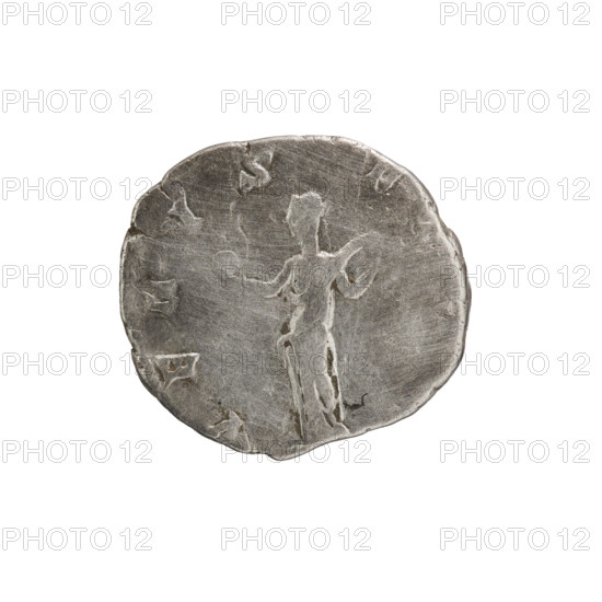 Denarius, Julia Domna (ca. 160–217; Roman empress 193–211). Obverse: IVLIA AVGVSTA — bust of Julia Domna facing right, pearl border. Reverse: VENVS FE — Venus standing left, holding an apple in her right outstretched hand, unwinding the folds of her robe with her left, pearl border. Date: 198–209. Place: Rome, Roman Empire. Medium: coin. Diameter: 15.5–16.5 mm. Weight: 2.70 g.