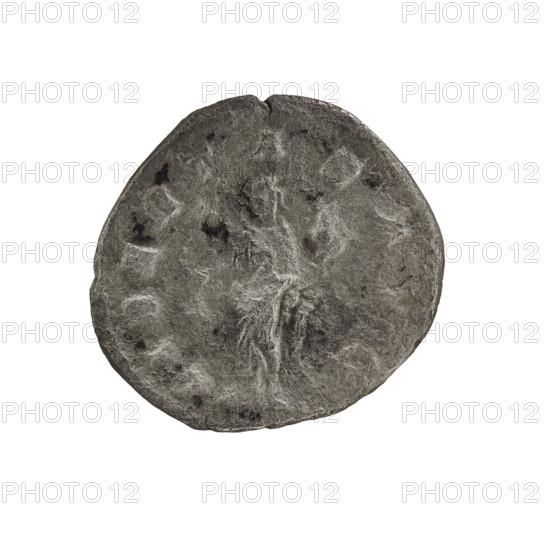 Denarius, Elagabalus (reigned 218–222). Obverse: IMPANTONINVSPIVSAVG — Bust of Elagabalus in laurel wreath, armor and paludamentum, facing right; pearl border. Reverse: LIBERTASAVG — Libertas standing facing left, holding a pileus in his right hand and a long scepter in his left; pearl border. Date: 220–222. Roman Empire. Rome. Coin. Diameter: 17.0–18.5 mm. Weight: 2.50 g.