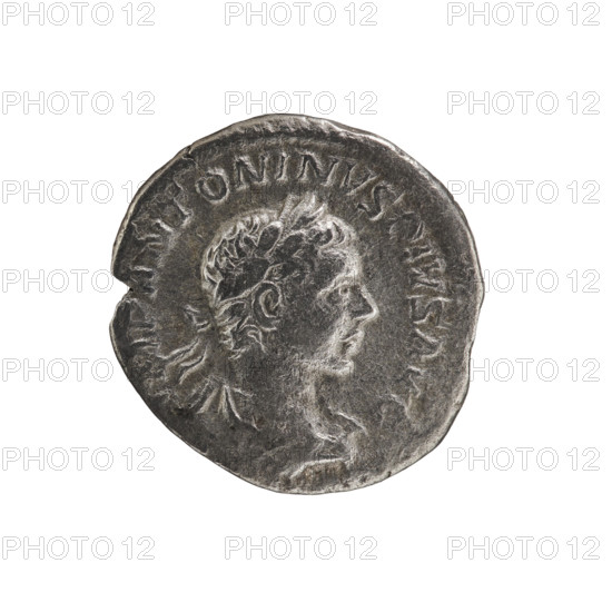 Denarius, Elagabalus (204–222; Roman emperor 218–222). Obverse: IMP ANTONINVS PIVS AVG — Bust of Elagabalus with laurel wreath and paludamentum facing right; pearl border. Reverse: PAX AVGVSTI — Pax walking left, holding a branch in her right hand and a scepter in her left; pearl border. Date: 220–222. Roman Empire. Medium: coin (silver). Diameter: 17.5–18.0 mm. Weight: 2.15 g.