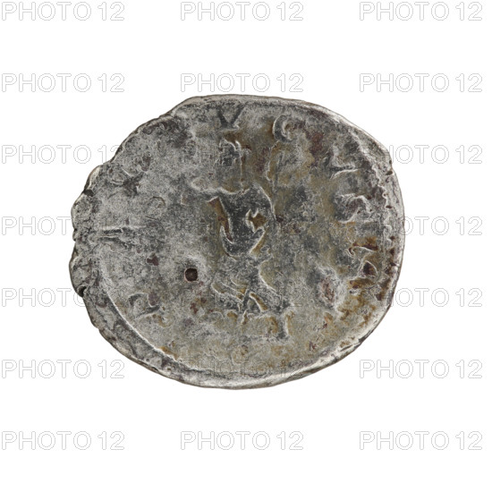 Denarius, Elagabalus (reigned 218–222 CE), Roman Empire. Obverse: IMP ANTONINVS PIVS AVG — bust of Elagabalus with laurel wreath and paludamentum facing right; pearl border. Reverse: PAX AVGVSTI — Pax walking left, holding a branch in her right hand and a scepter in her left; pearl border. Date: 220–222 CE. Material: coin. Diameter: 18.0–20.0 mm. Weight: 2.93 g. Iconography: Elagabalus; Pax (personification).