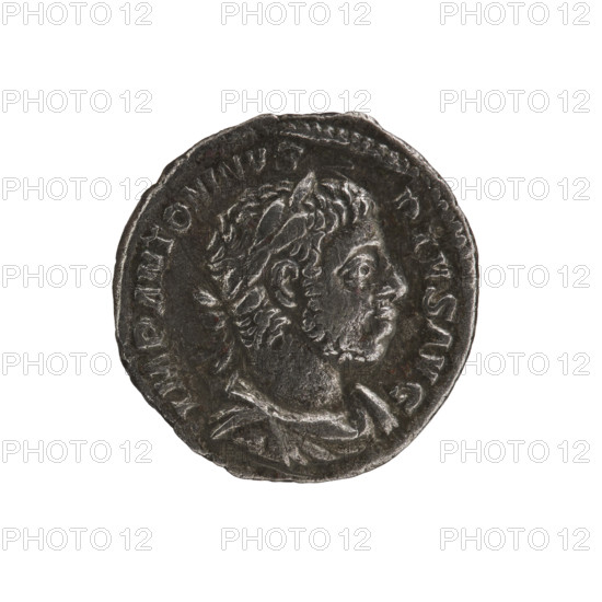 Denarius of Elagabalus (reigned 218–222). Obverse: Bust of Elagabalus with laurel wreath and paludamentum facing right; IMPANTONINVS PIVSAVG inscription; beaded rim. Reverse: Elagabalus wearing laurel wreath and long robe stands facing left, holding a patera above an altar in his right hand and a mace in his left; star in left field; SVMMVSSACERDOSAVG inscription; beaded rim. Date: c. 220–222 CE. Roman Empire. Coin: diameter 18.0–18.5 mm, weight 3.05 g.