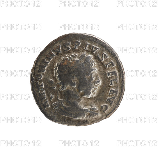 Denarius, Elagabalus (reigned 218–222). Obverse: ANTONINVS PIVS FEL AVG — bust of Elagabalus with laurel wreath and paludamentum facing right, pearl rim. Reverse: FELICITAS; in the section TEMP — ship with rowers and helmsman sailing left, stern decorated with an acrostolion and legionary standard, mast in front, legionary standard in center, pearl rim. Date: 218–219. Roman Empire (27 BC–476). Coin. Diameter: 16.5–18.5 mm. Weight: 2.50 g.