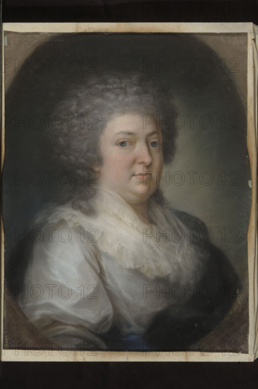 Children of the Count d'Artois; Anne Rosalie Bocquet Filleul (1752–1794), painter; Bourbon dynasty; group portrait in pastel; French pastel portrait of children; depicts Louis Antoine, duc d'Angoulême (1775–1844); Sophie d'Artois (1776–1783); Charles Ferdinand, duc de Berry (1778–1820); includes dogs; iconography of Louis Antoine, Sophie d'Artois, and Charles Ferdinand de Bourbon; after 1781, France; pastel; 94 × 114 cm.