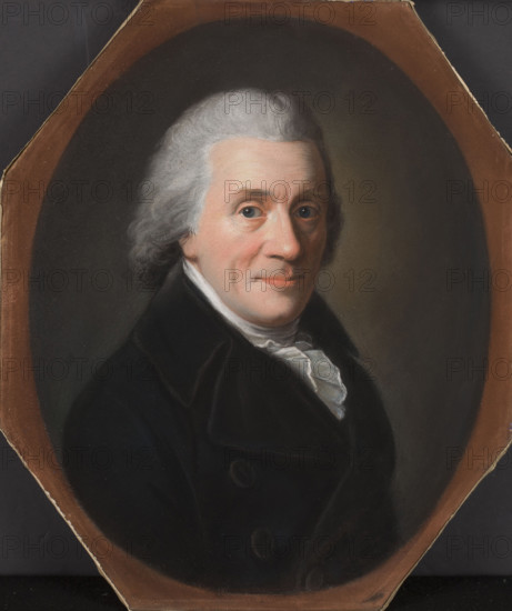 Portrait of a Young Woman in a Blue Dress; Dupuis, Philippe (?-1751); pastel; half-length female portrait wearing a wig; French pastel drawing; 2nd half of the 18th century, France; height 30 cm, width 24 cm