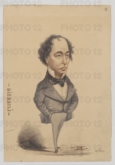 A Youth in 18th-Century Costume on a Garden Terrace, Roqueplan, Camille (1800–1855), rococo (style), costumes, French drawings, young men, figure studies, repossession, pastiches, glued onto a backing, framed with ink and watercolor borders, 1st half of the 19th century, France, drawing, height 11.4 cm, width 15.2 cm