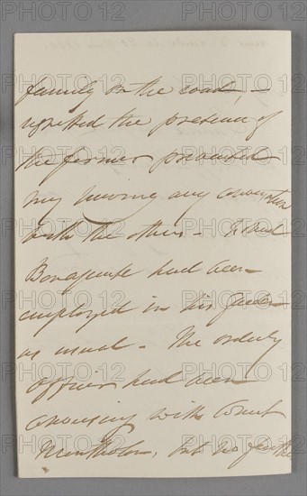 Autograph letter from General Hudson Lowe