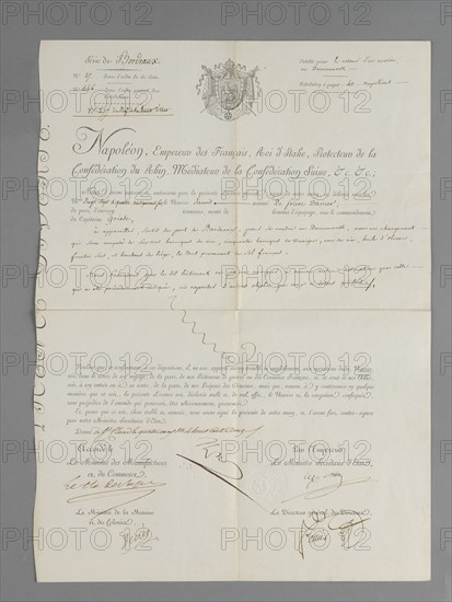 Letrre signée de Napoléon 1er