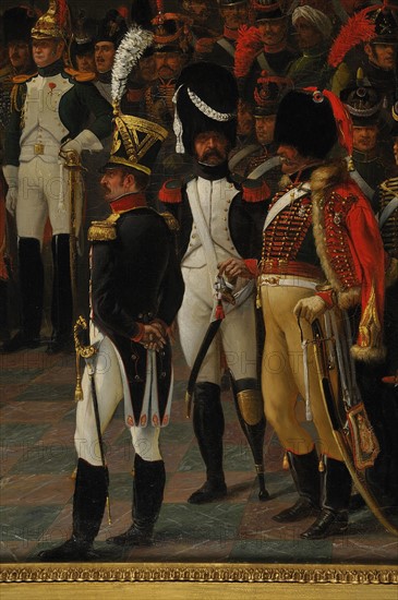 Jean Adolphe Beauce, "Back from the ashes of the Emperor Napoléon 1st in his homeland" (detail)