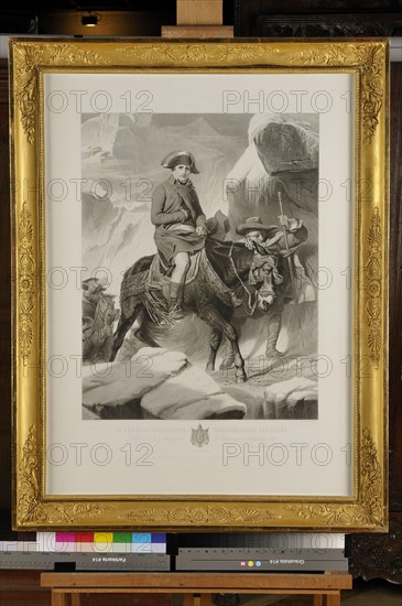Paul Delaroche (d'après), " General Bonaparte crossing the Alps "