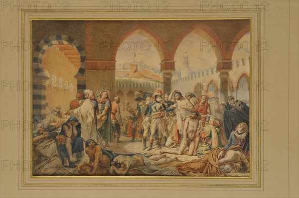 Antoine Jean GROS (d'après), "Bonaparte visitant les pestiférés de Jaffa"