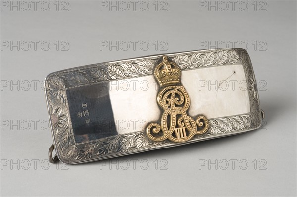 Coffret de giberne d'officier de cavalerie, Belle Epoque