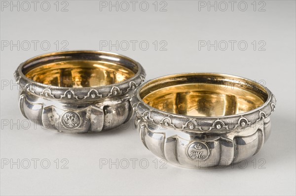 Couple of small round wedding glasses