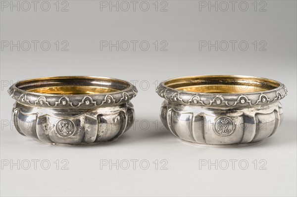 Couple of small round wedding glasses