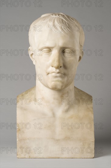 After Chaudet, The Emperor Napoleon 1st, head and shoulders portrait