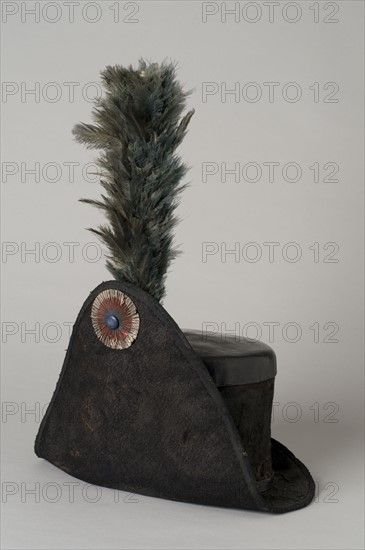 Chasseur hat also named 'dial hat', 19th Century