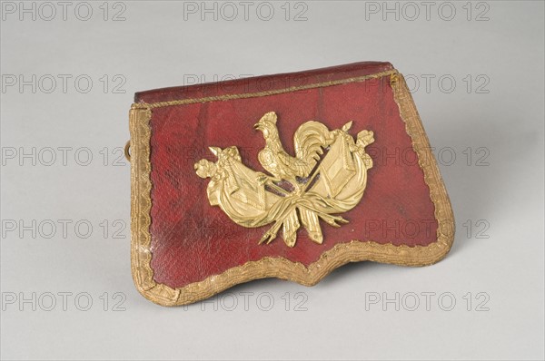 Case for a light cavalry brigade officer cartridge pouch, Louis-Philippe