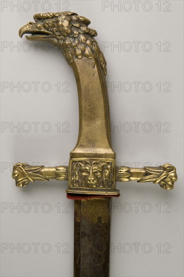 Détail de sabre de sapeur, époque 2nd Empire