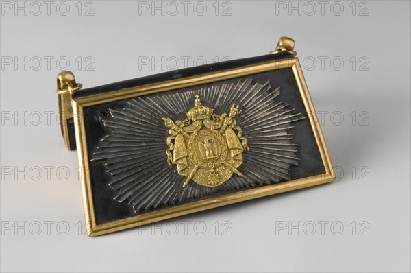 Cartridge pouch case, full dress uniform of a Cent-gardes (elite cavalry), model 1854