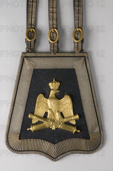 Sabretache de grande tenue d'officier d'artillerie de la Garde impériale