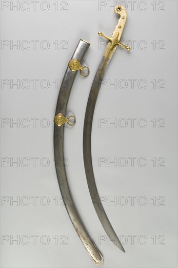 Light cavalry superior officer's sword, oriental style, 19th Century /