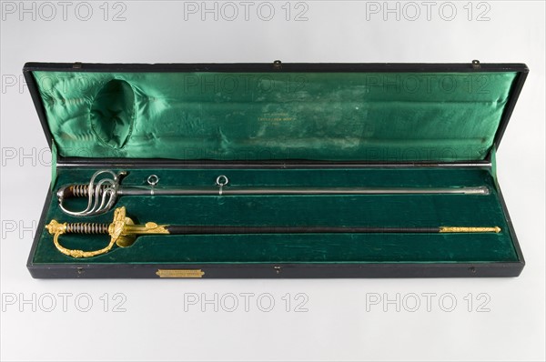 Set of swords given by the bonapartist party  to the Imperial prince Eugène Louis Napoléon Bonaparte on his 21st birthday, French Second Empire
