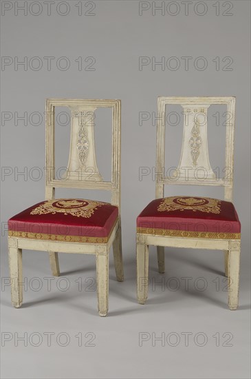 Pair of chairs, by Pierre Benoît Marcion