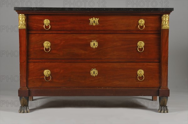 Mahogany chest, French Empire