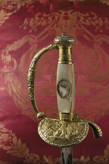 Sword given to  the count of Tascher de la Pagerie by the prince Eugène de Beauharnais, French 1st Empire