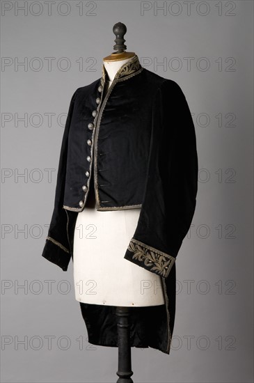 Mayor's outfit in black woolen cloth, French Second Empire