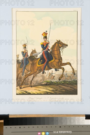 Finart (based on)'Officier supérieur Régiment des Lanciers de la garde' (Superior officer Regiment of the guard lancers), 19th Century