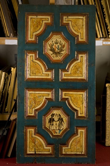 Decorative panel in praise of Napoleon 1st, 20th Century