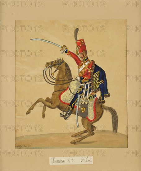 Ecole française du XIXe siècle, Hussard 1812- 6e régiment