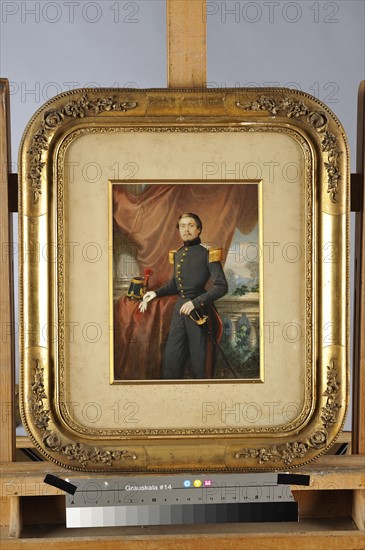 Ecole belge du XIXe siècle, "Portrait du baron Auguste Lahure"