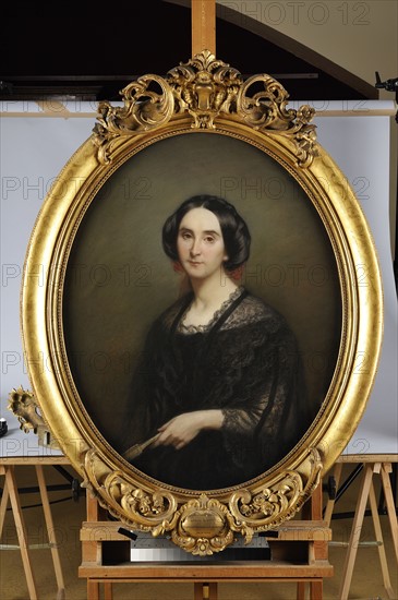 Ecole française du XIXe siècle, "Portrait de Cornélie Lahure"