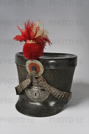 Shako de Carabinier du 1er Régiment d'Infanterie Légère