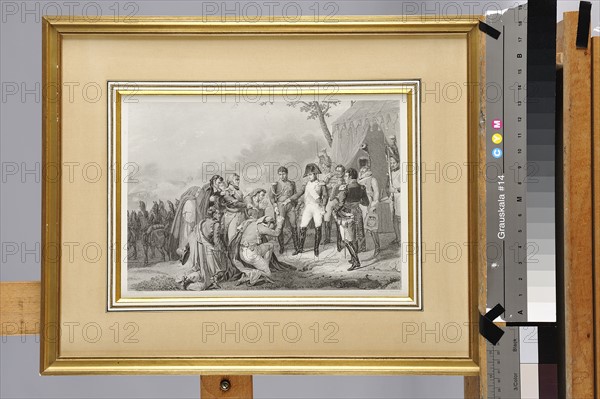 Charles-Antoine Vernet (d'après), Napoléon 1er devant Madrid, l'Empereur recevent une députation de la ville, 3 décembre 1808