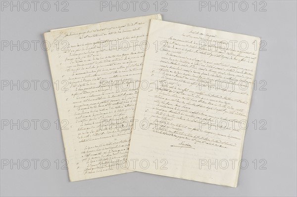 Testament manuscrit de Napoleon Ier