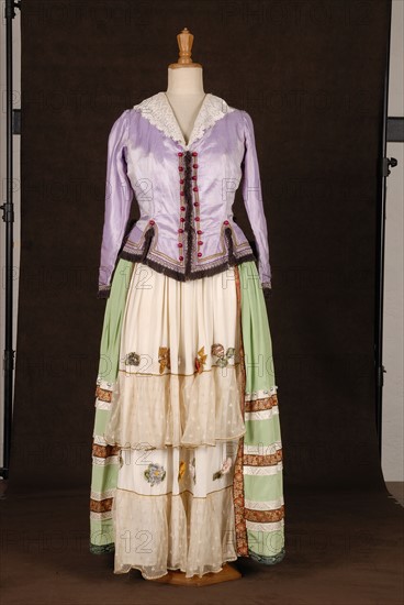 Costume de théâtre : robe style Louis XIV