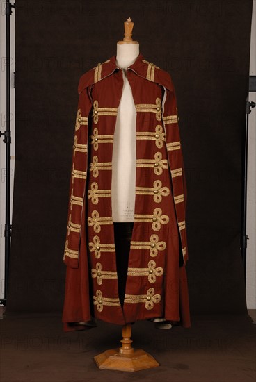 Theatrical costume : brown Louis XV style cape
