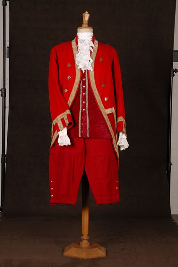 Costume de théâtre : costume de valet de chambre style Louis XVI