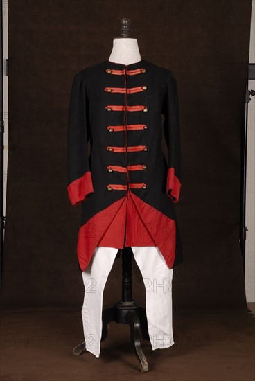 Theatrical costume : military costume, Louis XV style