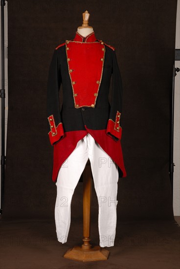 Theatrical costume : military costume, Louis XV style