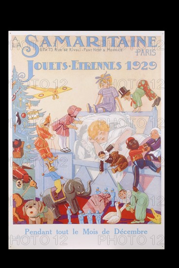 Affiche de Noël de La Samaritaine, 1929